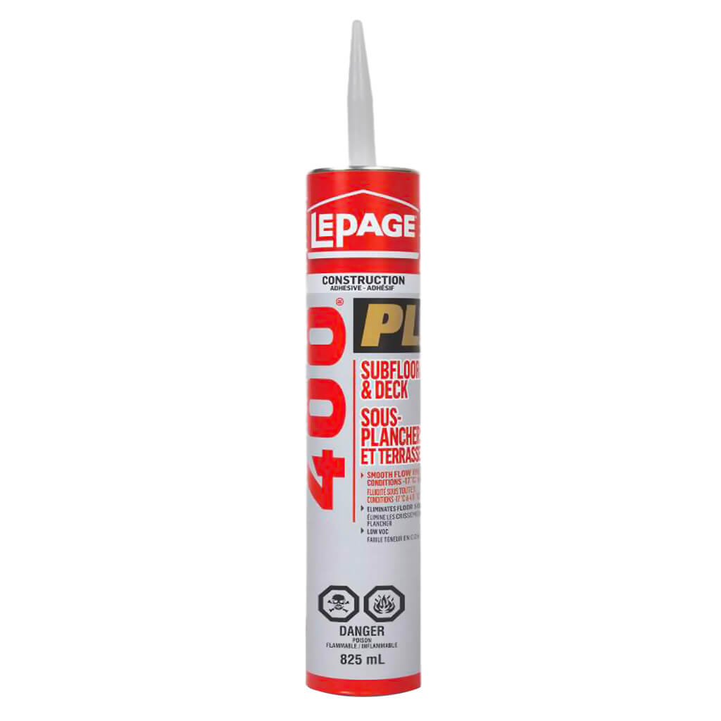 LEPAGE 1601357 825mL PL 400 Heavy Duty Subfloor and Deck Adhesive