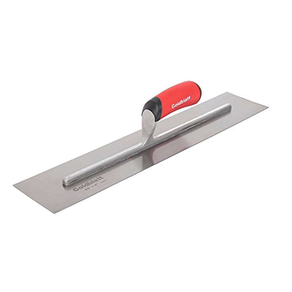 Goldblatt G06941 20 in. x 4 in. Hardened Steel Blade Finishing Trowel