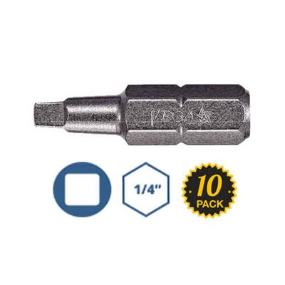 VEGA #2 x 1 in. Square/Robertson Bit (10-Pack)