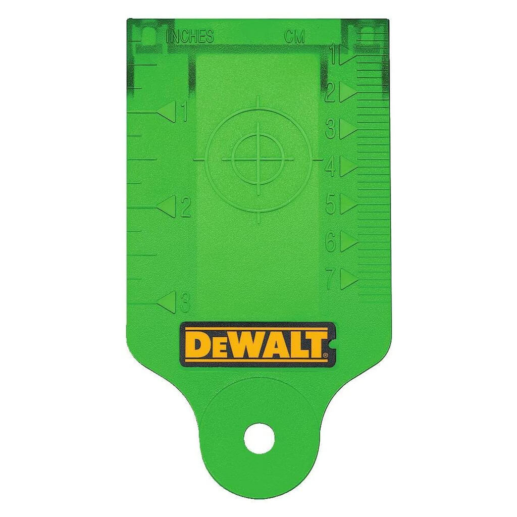 DEWALT DW0730G Green Laser Target Card