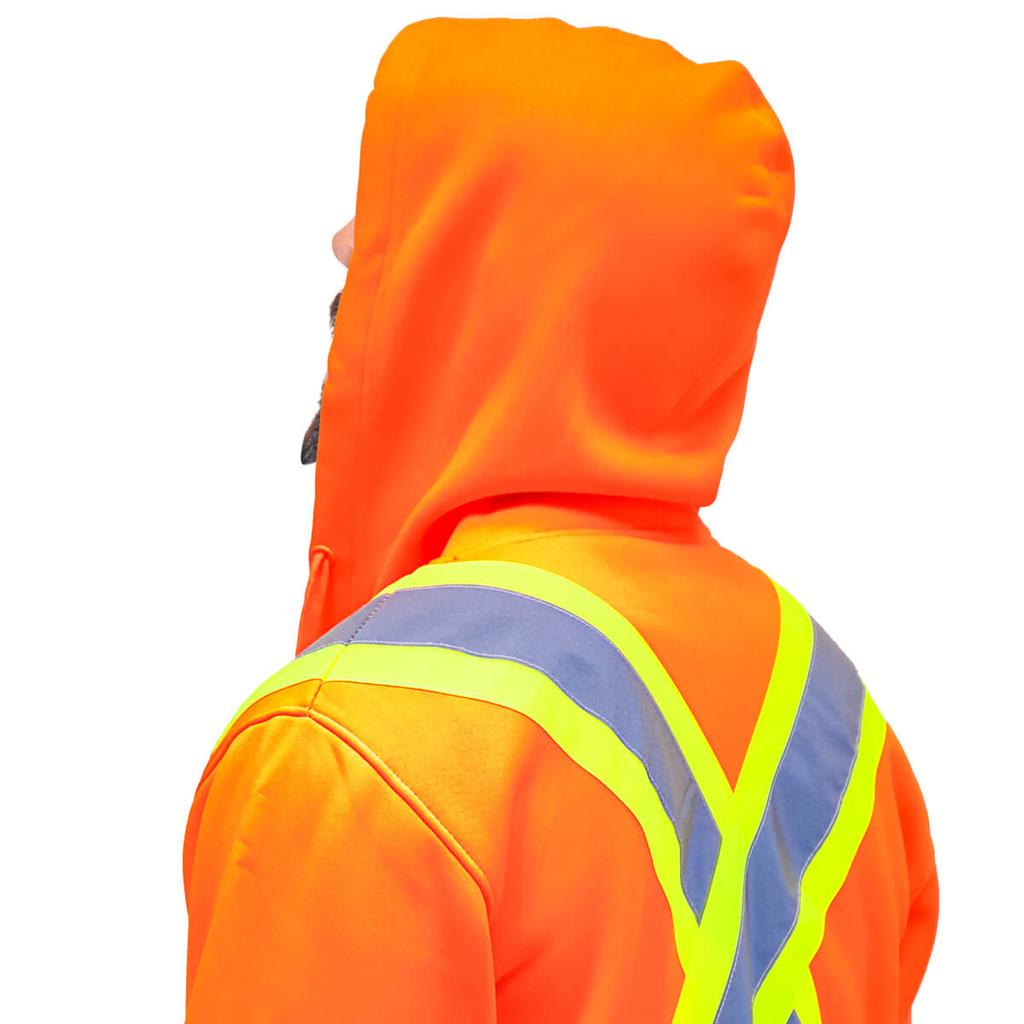 DuraDrive Men's 4 in. Hi-Vis Reflective Stripes Hooded Jacket