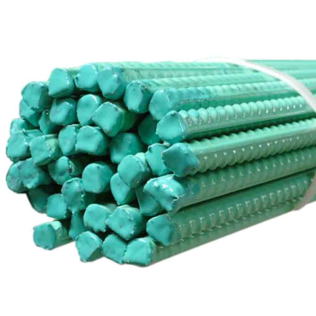 15mm x 20 ft. Green Epoxy Coated Anti-Rust Steel Rebar Rod