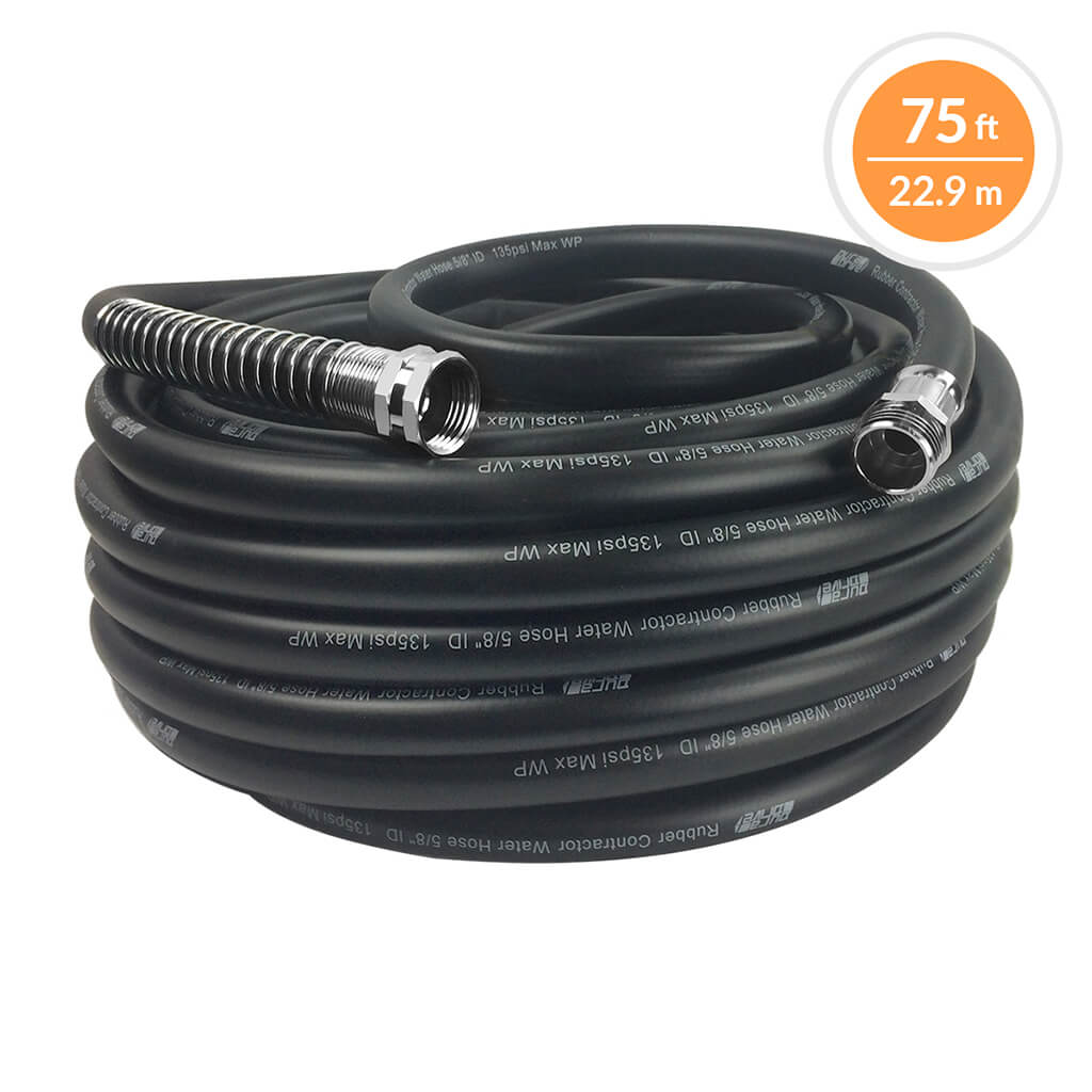 DuraDrive GG5875F 5/8 in. x 75 ft. Black Nitrile Garden Hose