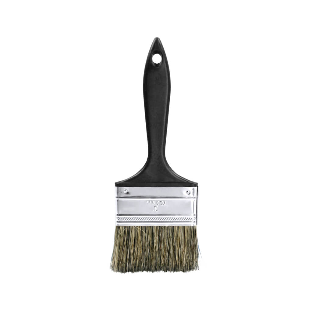 Crown Meakins 010130G 3 in. Economy Grey Bristle Straight Paint Brush