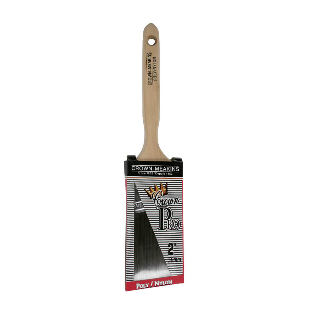 Crown Meakins 021120 2 in. Nylon Polyester Angler Paint Brush