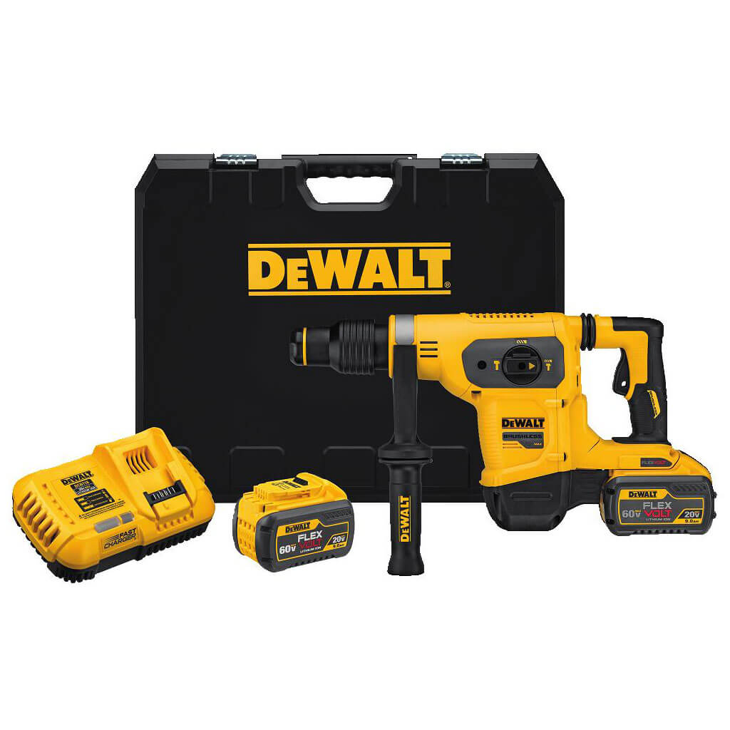 DEWALT DCH481X2 FLEXVOLT 60-Volt MAX Lithium-Ion 1-9/16 in. Brushless SDS-Max Combination Rotary Ham