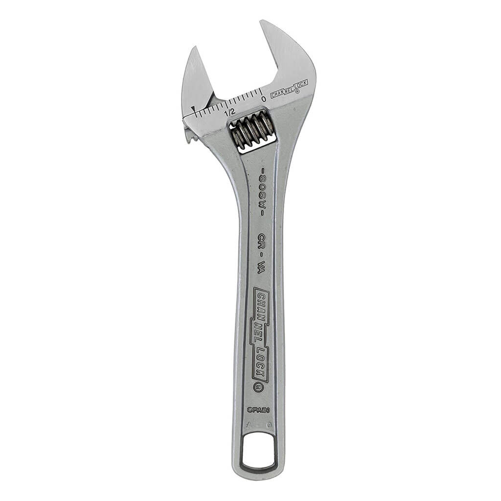 CHANNELLOCK 806W 6 in. Chrome Adjustable Wrench