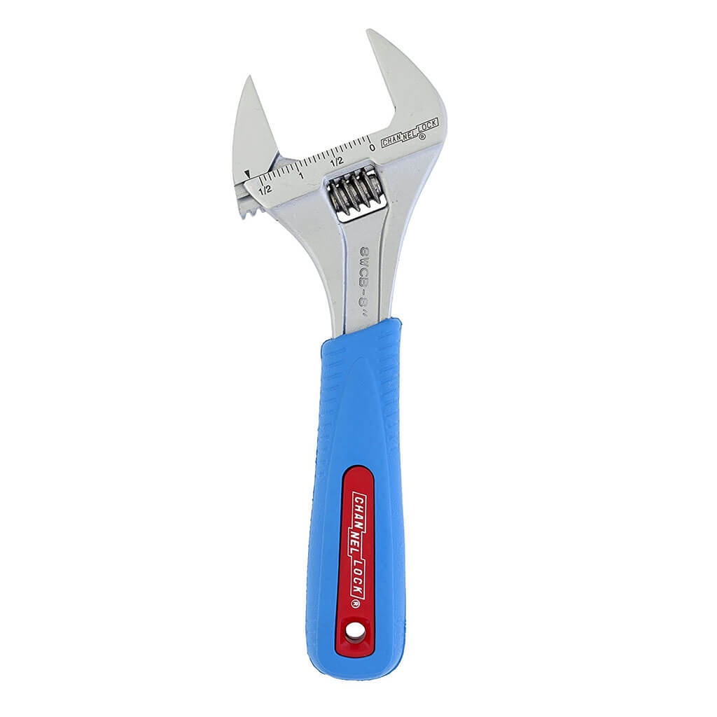 CHANNELLOCK 8WCB 8 in. Chrome Coated WideAzz Adjustable Wrench