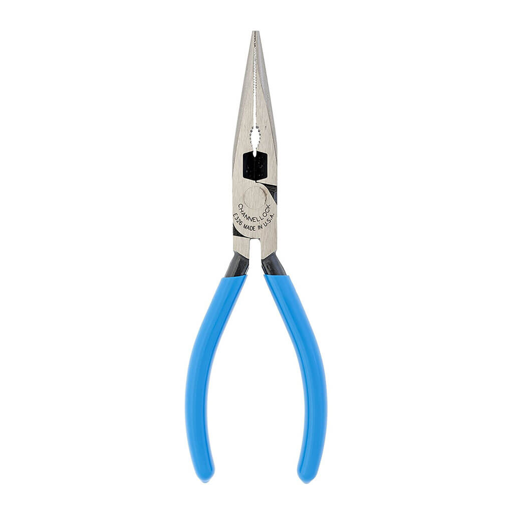 CHANNELLOCK E326 6 in. Carbon Steel Xtreme-Leverage E-Series Narrow Long Nose Pliers