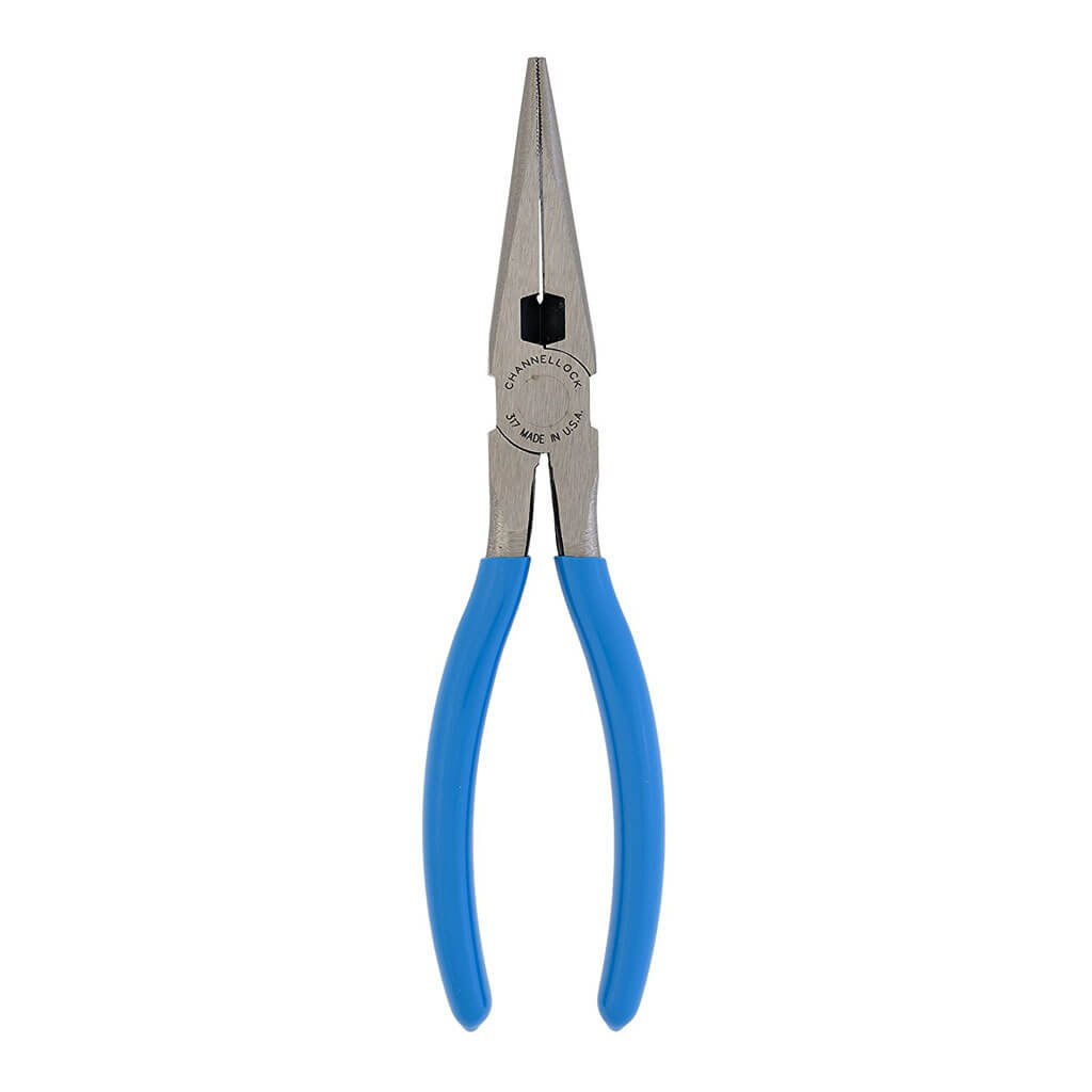 CHANNELLOCK 317 8 in. Carbon Steel Side Cutting Long Nose Pliers