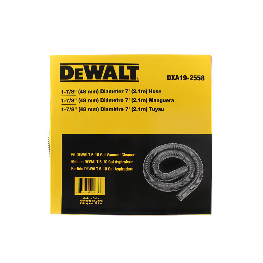 DEWALT DXA19-2558 6/9/10-Gallon 1-7/8 in. x 7 ft. Wet/Dry Vacuum Hose