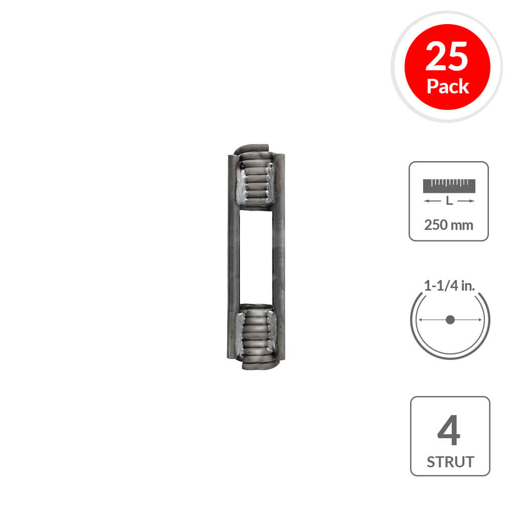 SureBuilt SBCFCT114250MM4S 1-1/4 in. x 250mm Heavy-Duty ConeFast 4-Strut Coil Tie (25-Pack)