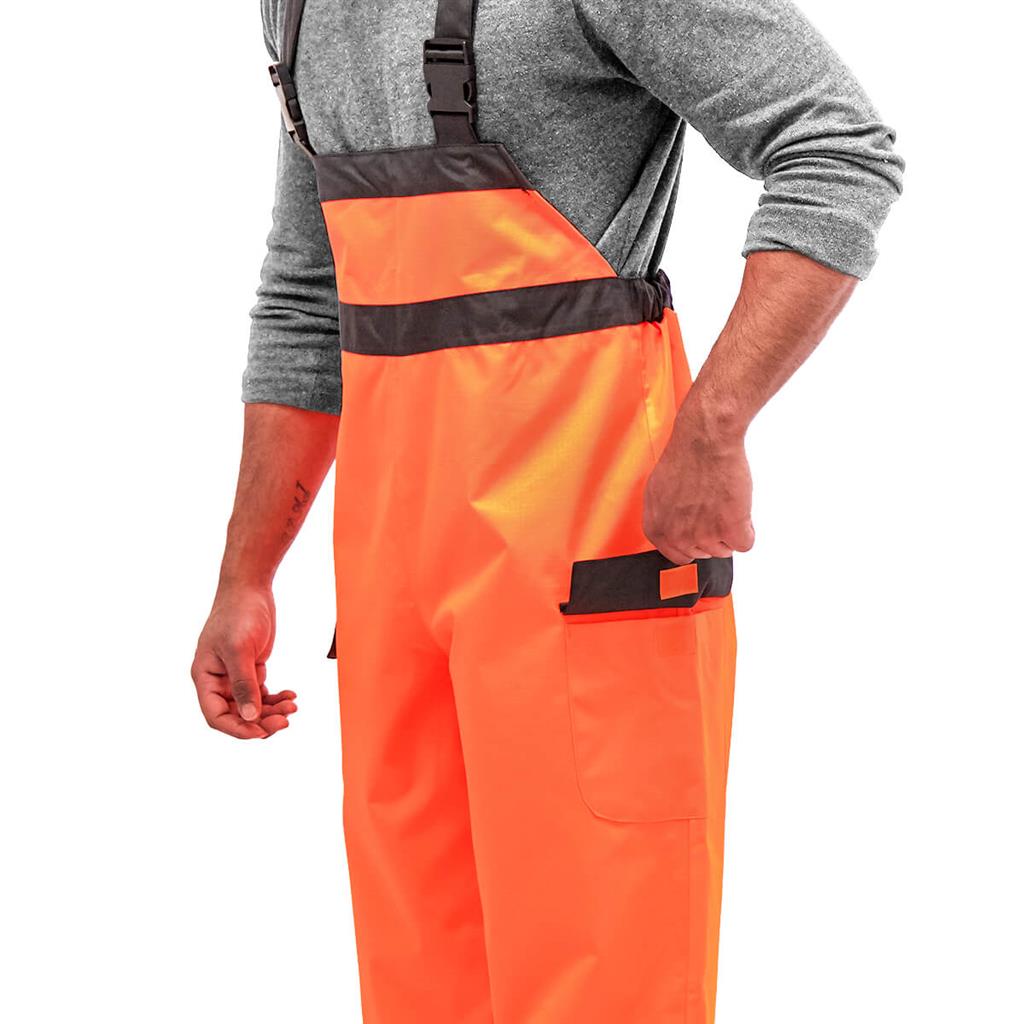 DuraDrive Men's Orange High-Visibility Rain Overall