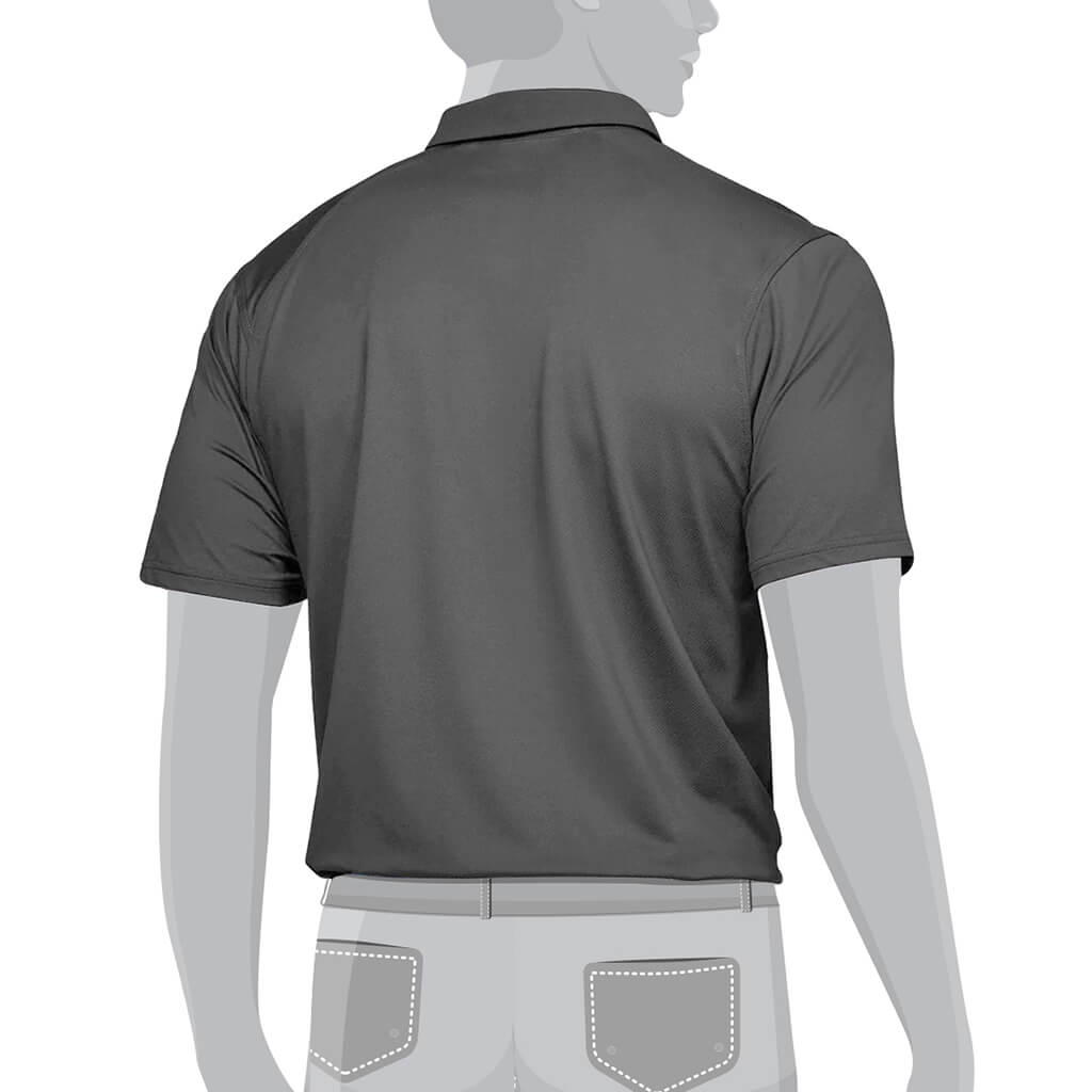 DuraDrive Men's Dark Grey Short Sleeve Polo Work Shirt