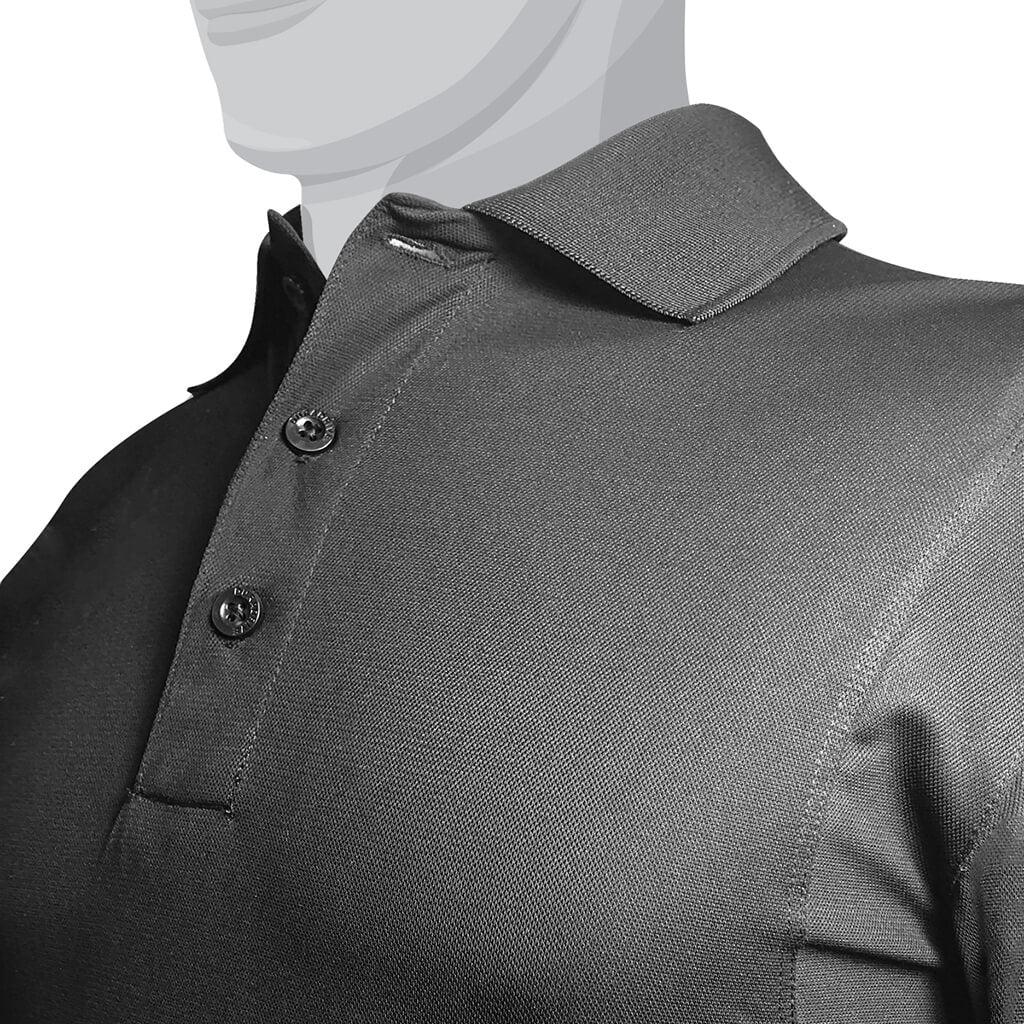 FINAL SALE-DURADRIVE 26974 LONG SLEEVE WORK POLO DARK GREY