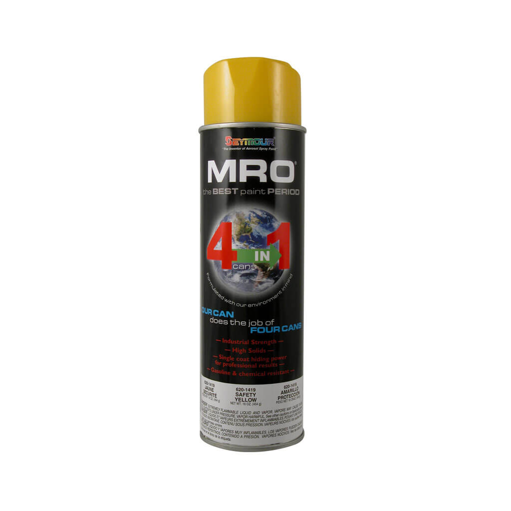 Seymour 620-1419 16 oz. Safety Yellow MRO Enamel High Solids Spray Pai