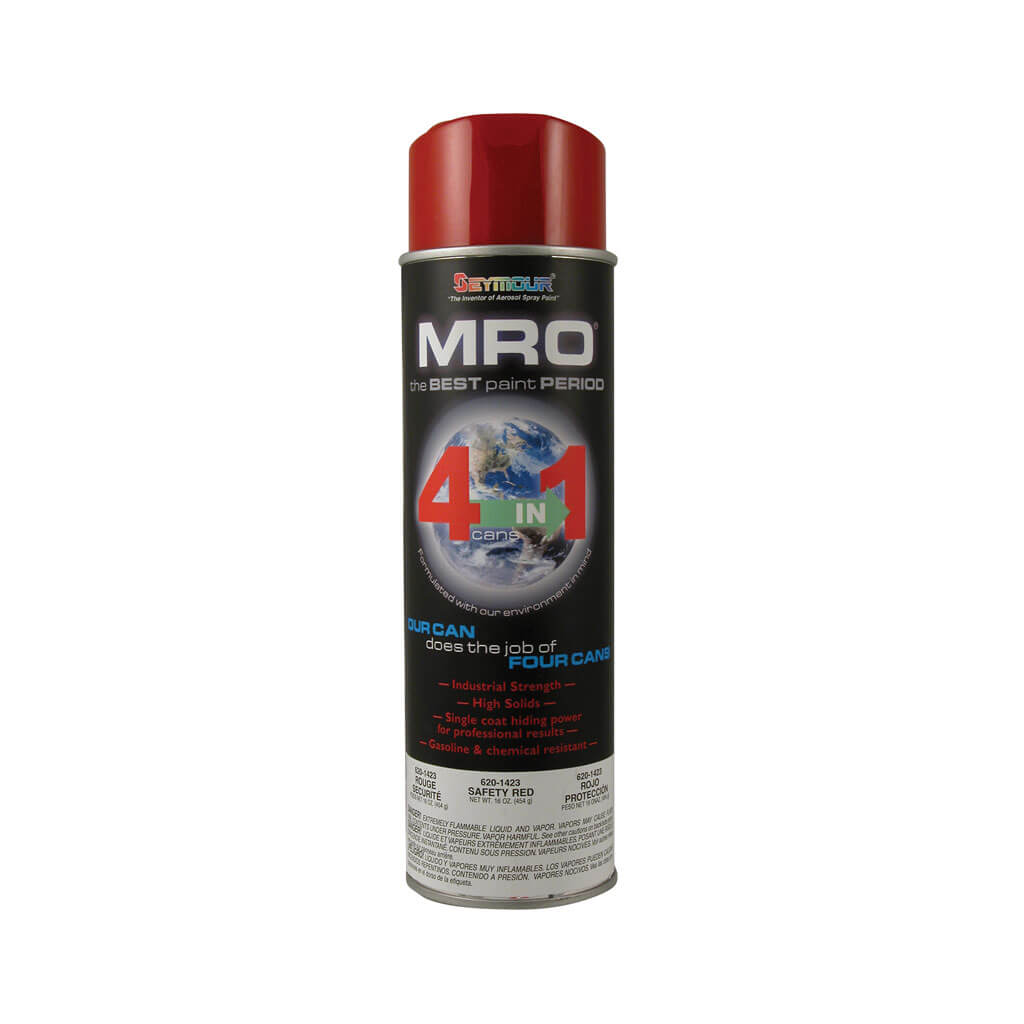 Seymour 620-1423 16 oz. Safety Red MRO Enamel High Solids Spray Paint