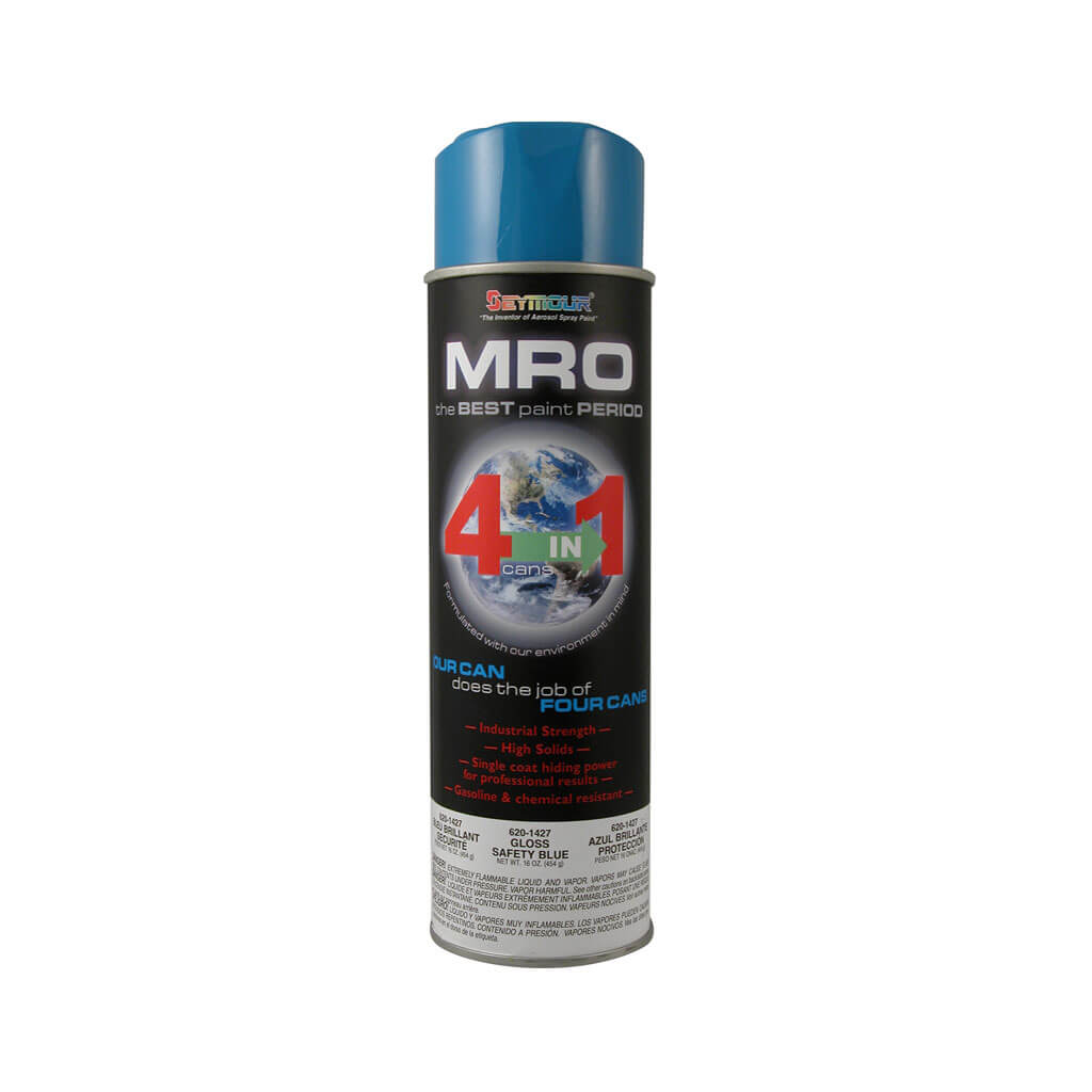 Seymour 620-1427 16 oz. Safety Blue MRO Enamel High Solids Spray Paint