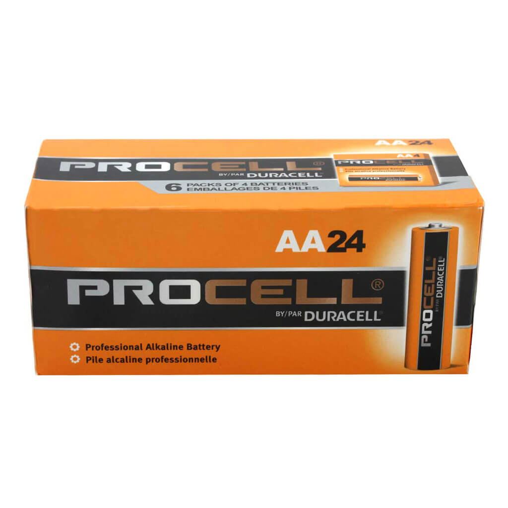 DURACELL PC1500 Alkaline 1.5-Volt PROCELL AA Battery (24-Pack)