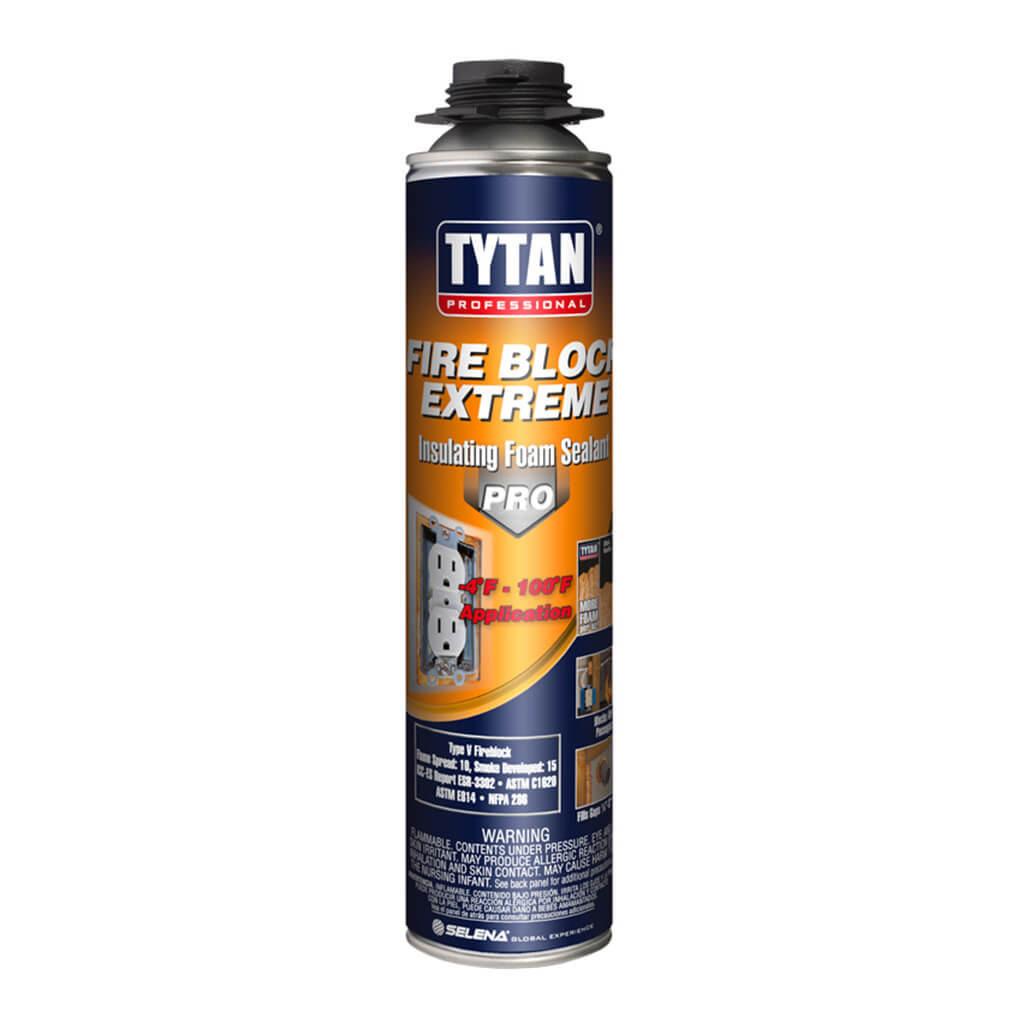 Tytan TYTA0981 24 oz. Fire Block Extreme Type-V Expanding Insulating Spray Foam Gun-Grade Sealant