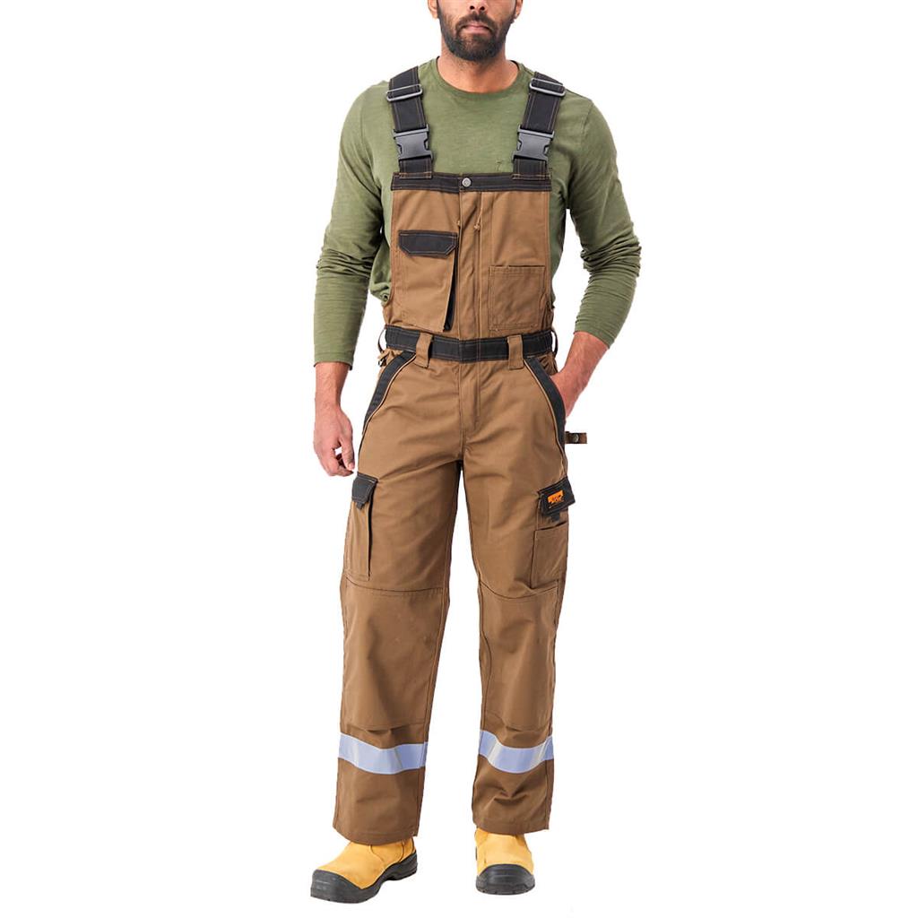 DuraDrive Men's TRADESMAN Timber Two Tone Overall with Hi-Vis Tape