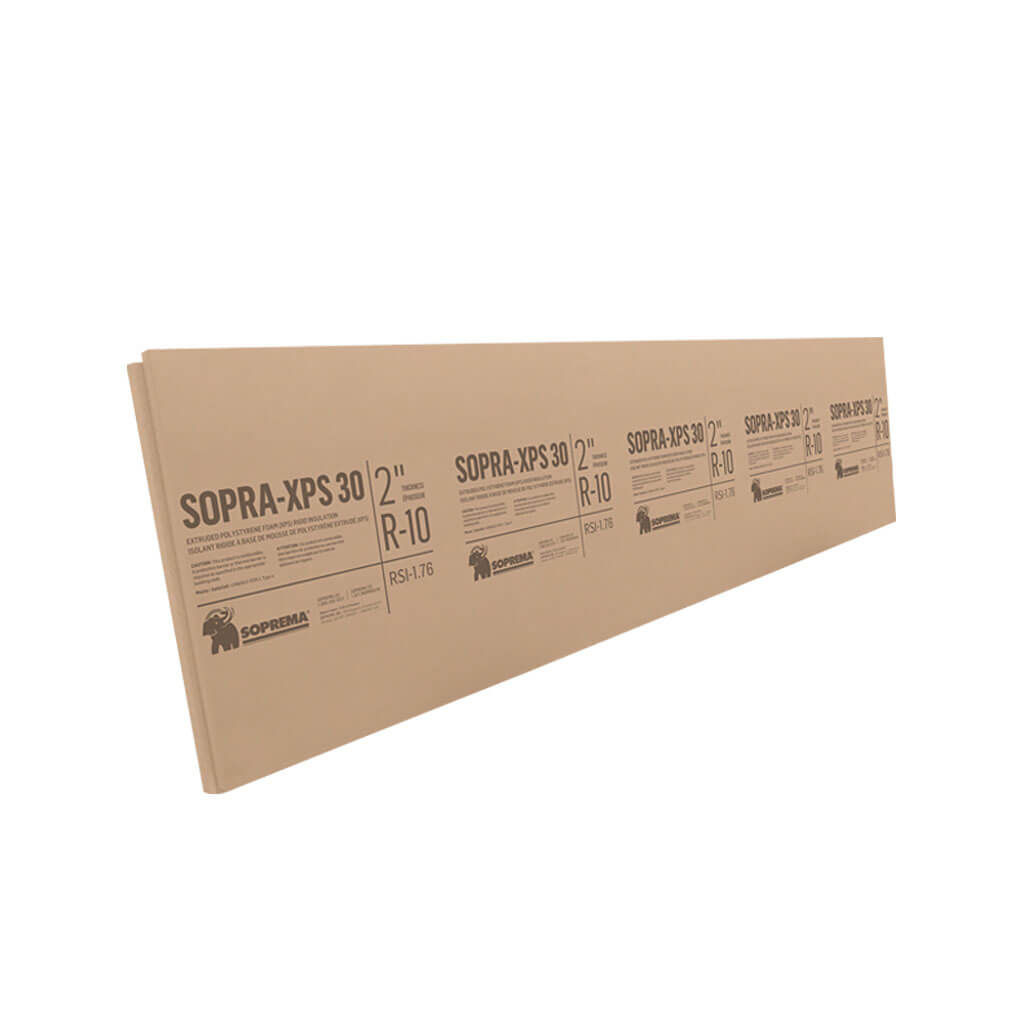 SOPRA XPS-30 2 in. x 24 in. x 96 in. Shiplap Four-Edge Extruded Polystyrene Rigid Insulation