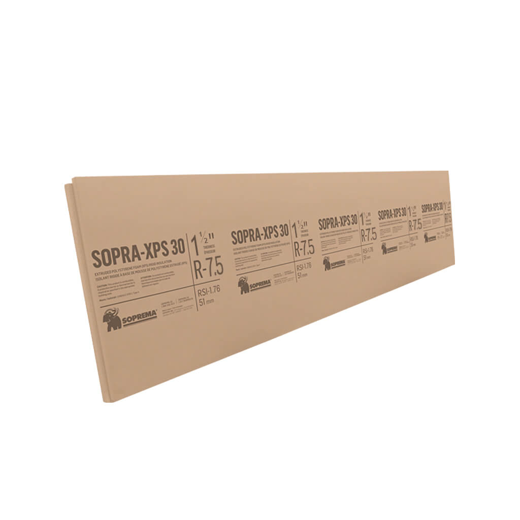 SOPRA XPS-30 1-1/2 in. x 24 in. x 96 in. Shiplap Four-Edge Extruded Polystyrene Rigid Insulation