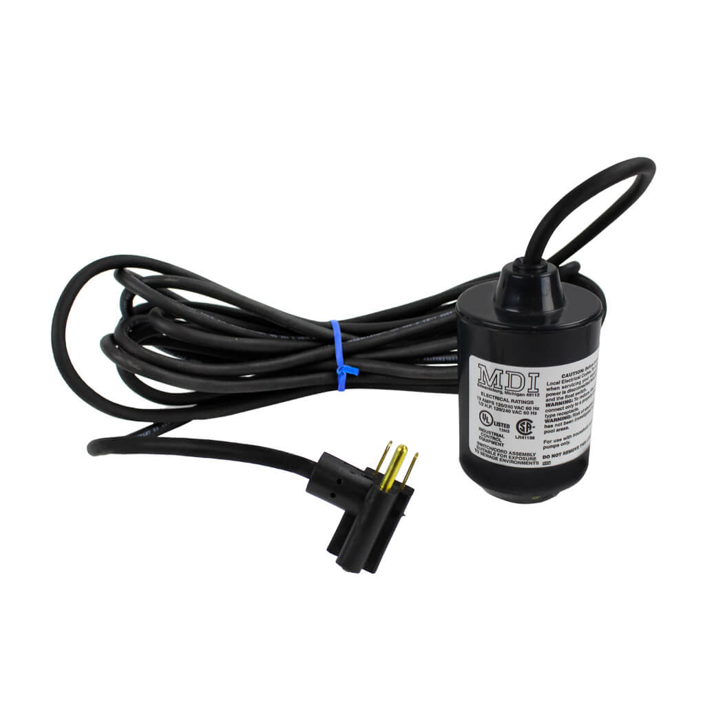 MDI GF20W20F1 20 ft. 120-Volt Black Corded Pump-Down Mechanical Float Switch