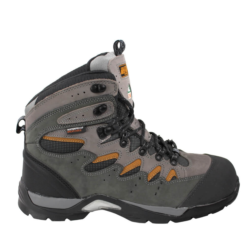 DuraDrive Men's CSA HUNTINGTON 6 in. Gray Steel Toe Nubuck Waterproof Work Boots