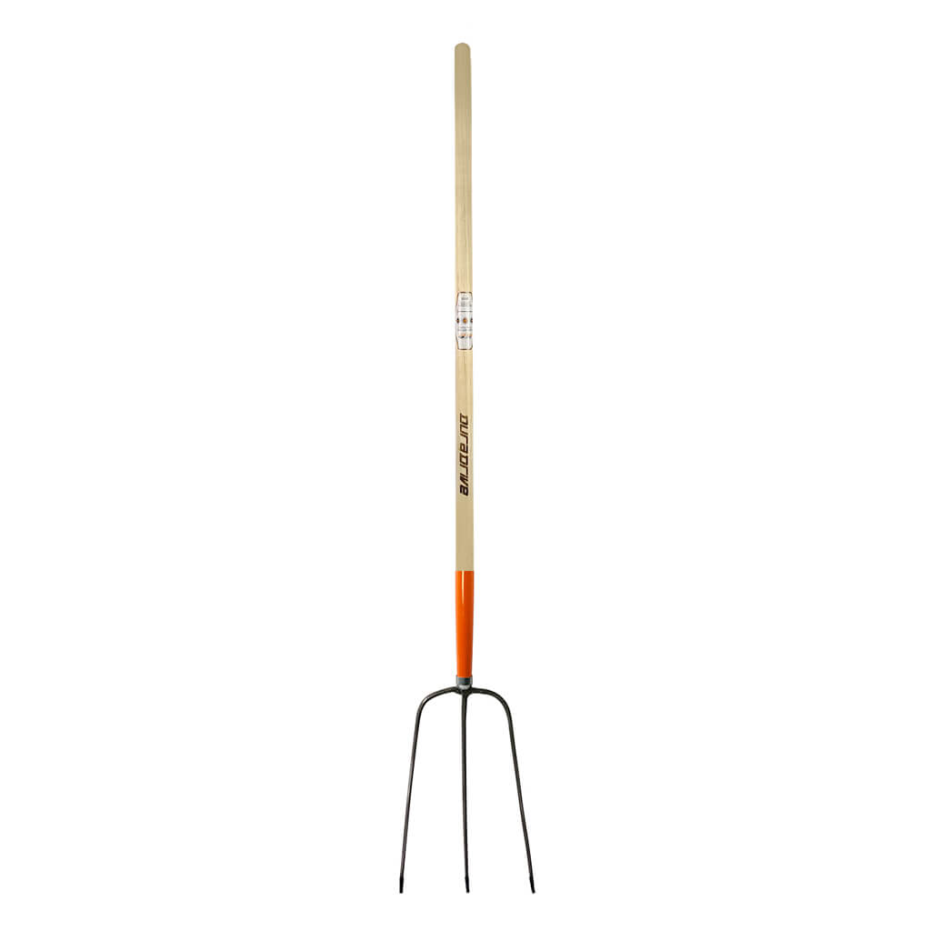 DuraDrive 48 in. 3-Tine Long Wood Handle Hay Fork