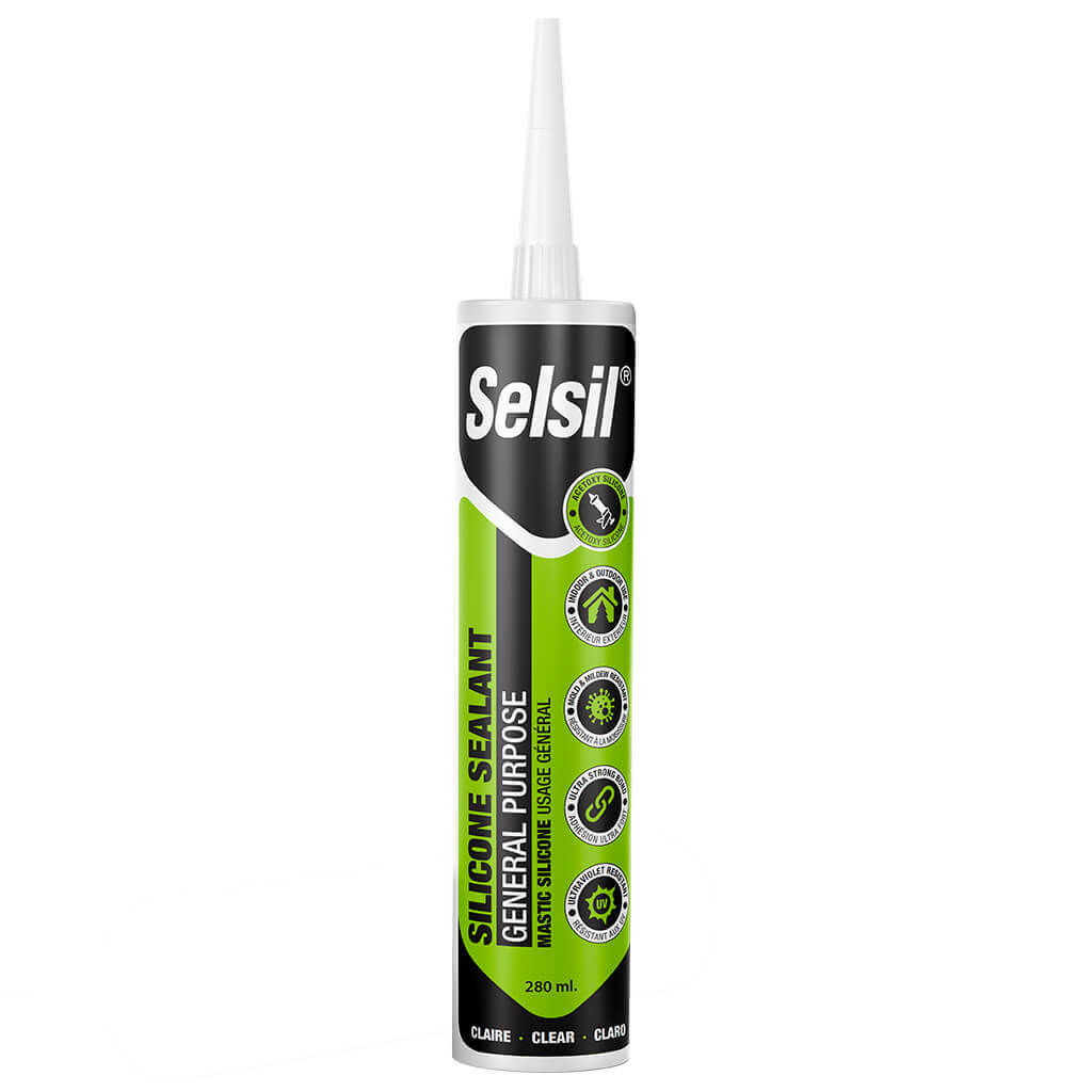 Selsil 280mL Clear General Purpose Silicone Sealant