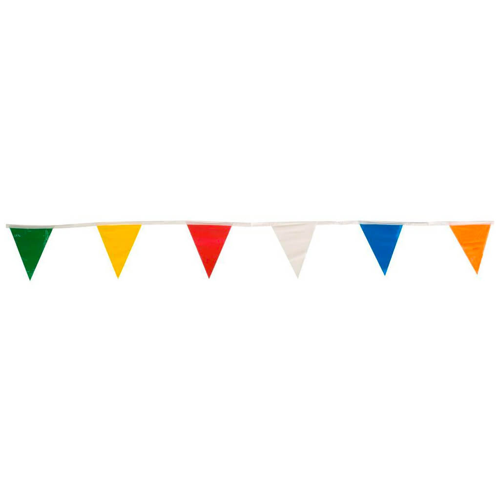 60 ft. Pennant Multi-Colour Safety Bump Line Flag