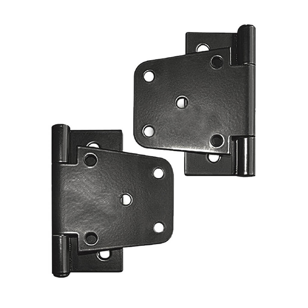 Nuvo Iron TH4BLK 4 in. Black Galvanized Metal Wooden Fence and Gate Tee Hinge