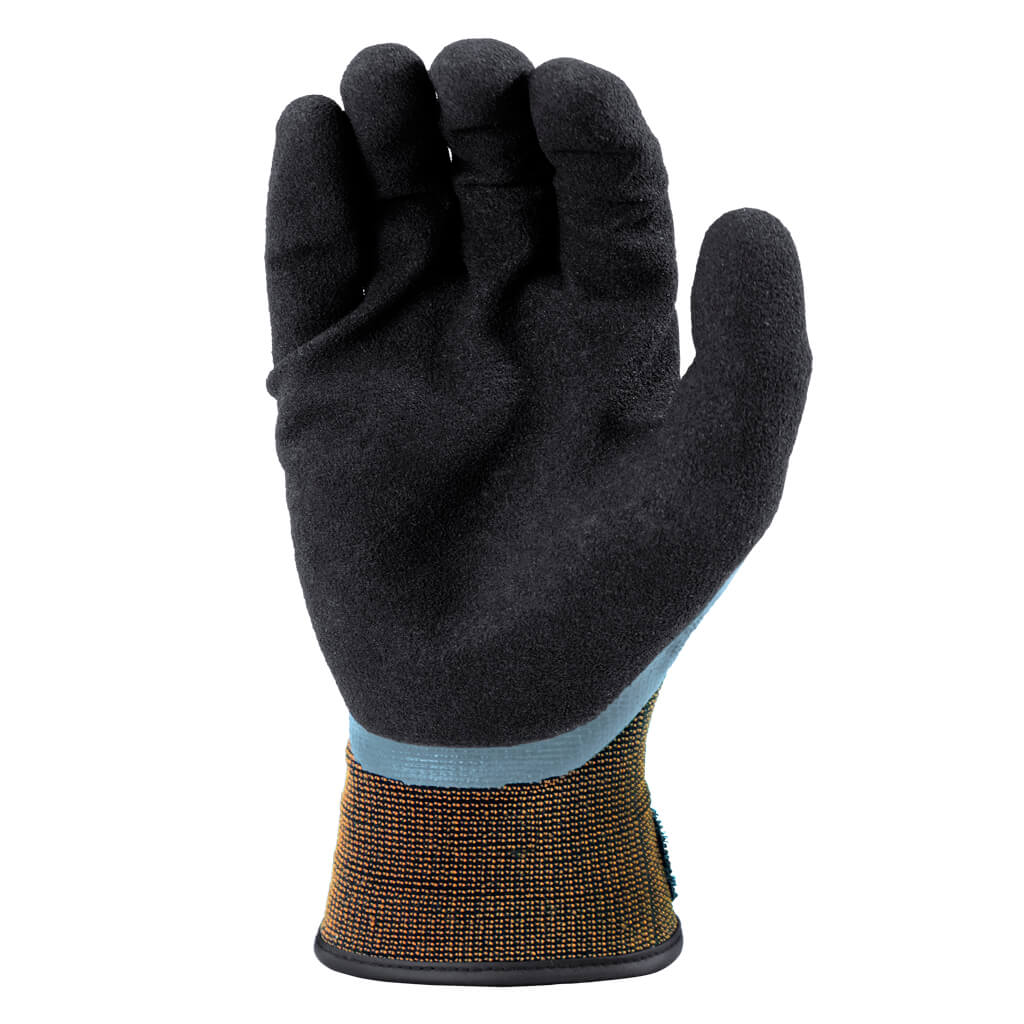 DuraDrive Grey BARRICADE Nitrile Double Dipped Liquid Resistant Work Gloves for Wet & Oily Environments