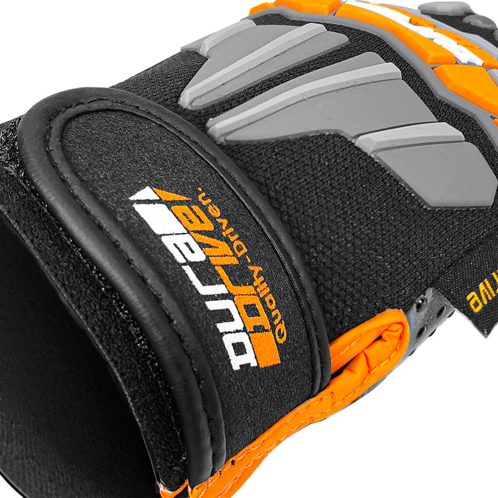 DuraDrive Black/Grey ATOM PVC Dot Grip Impact-Resistant Touch-Screen Work Gloves