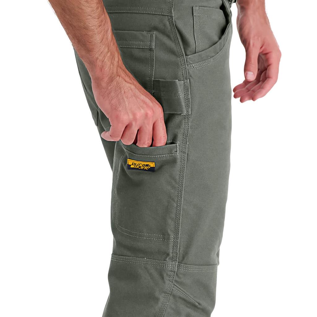 DuraDrive Men's EASY RIDER Relaxed Fit Water Repellent Brush Duck Cotton Work Pants