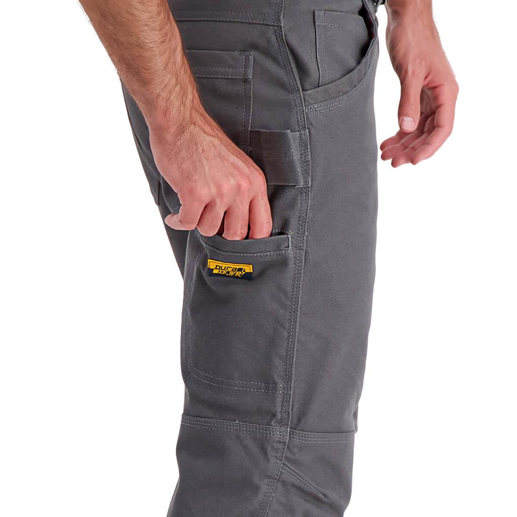 DuraDrive Men's EASY RIDER Relaxed Fit Water Repellent Brush Duck Cotton Work Pants
