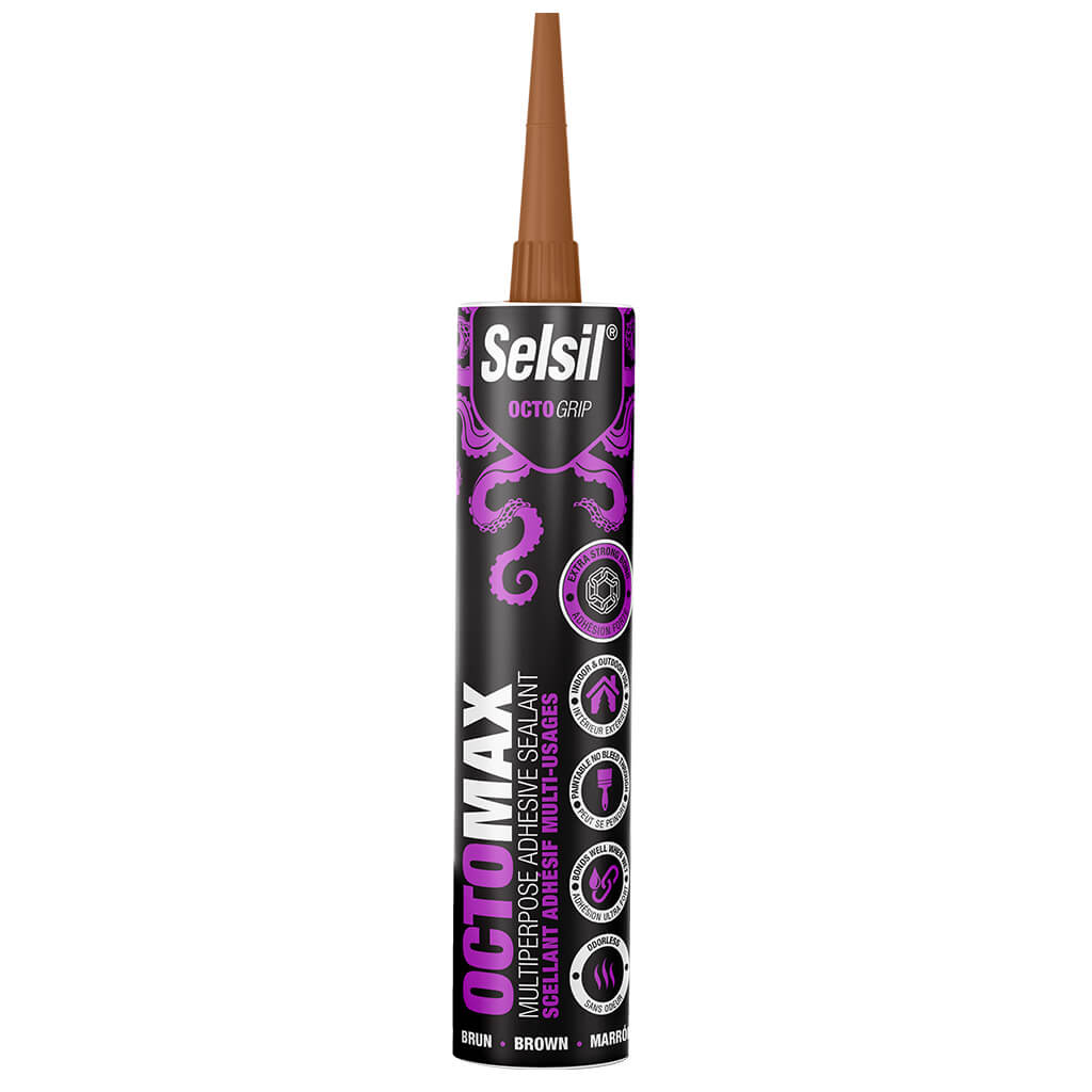 Selsil 290mL Brown OCTOMAX Multi-Purpose Adhesive Sealant