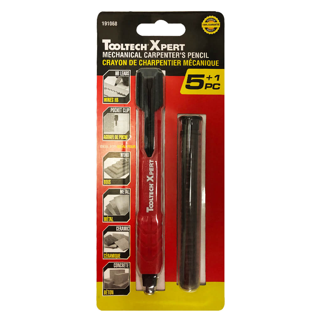 TOOLTECH 191068 Mechanical Carpenter's Thick-Lead Pencil