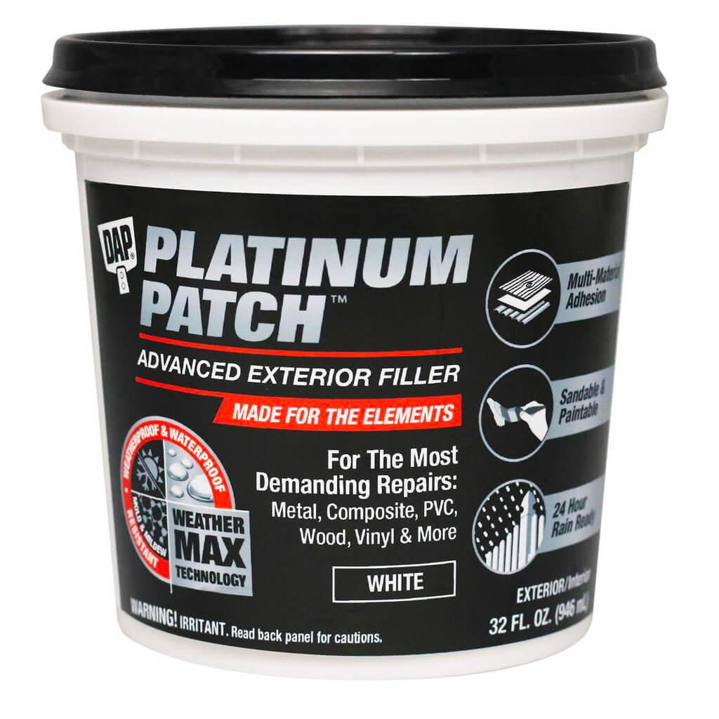 DAP 74888 946mL PLATINUM PATCH White Advanced Exterior Filler