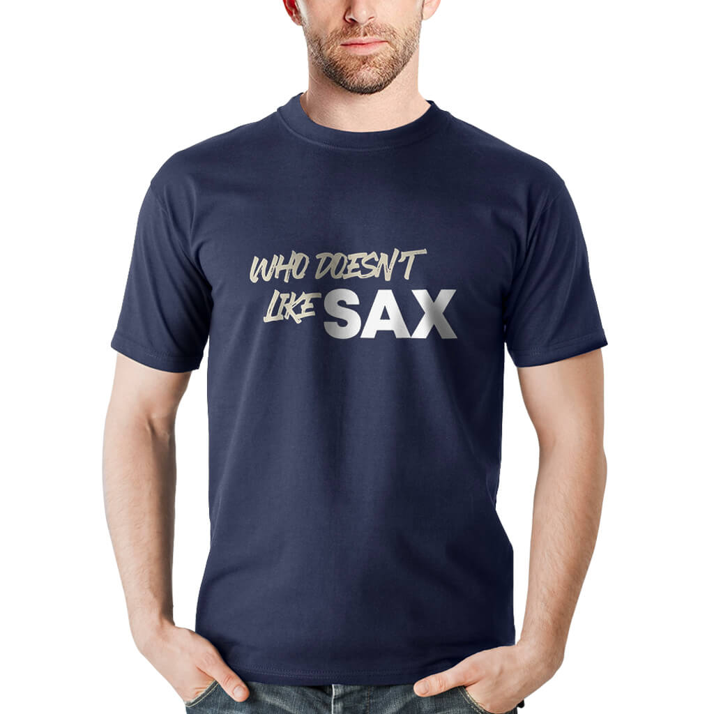 SAX Men's Short Sleeve Cotton T-Shirt