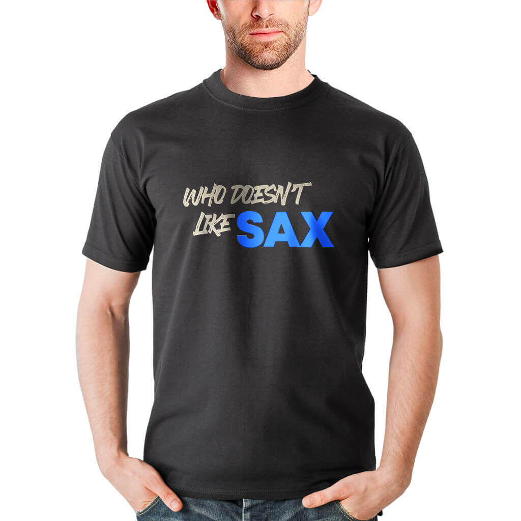 SAX Men's Short Sleeve Cotton T-Shirt