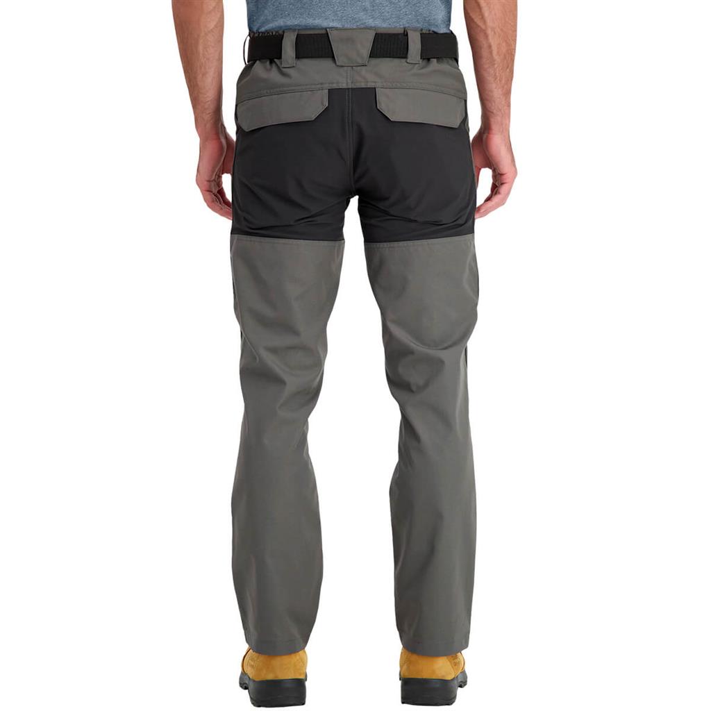 DuraDrive Men's LIBERATOR Grey and Black Stretch Work Pants with Zipper Pocket