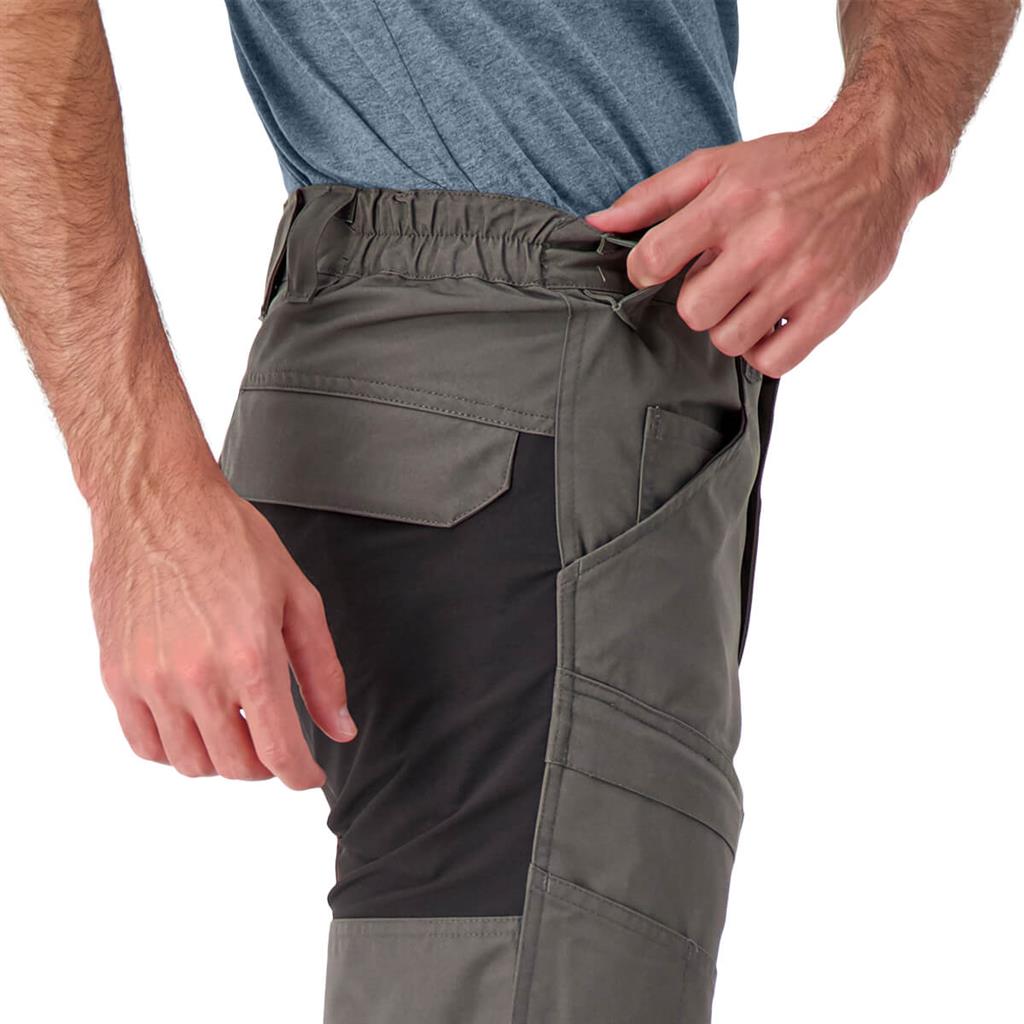 DuraDrive Men's LIBERATOR Grey and Black Stretch Work Pants with Zipper Pocket