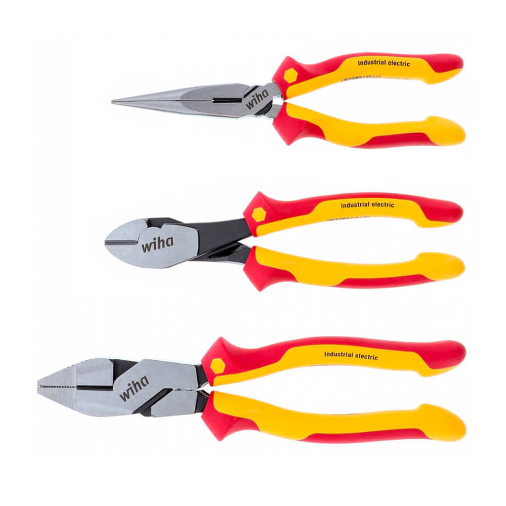 Wiha 32968 Insulated Pliers and Cutters Set (3-Piece)