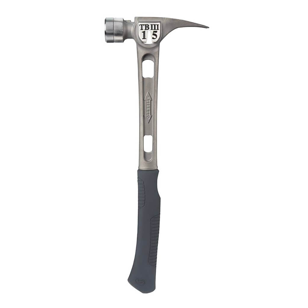 Stiletto TB3SC 15 oz. 18 in. TI-BONE Curved Handle Titanium Smooth Face Hammer