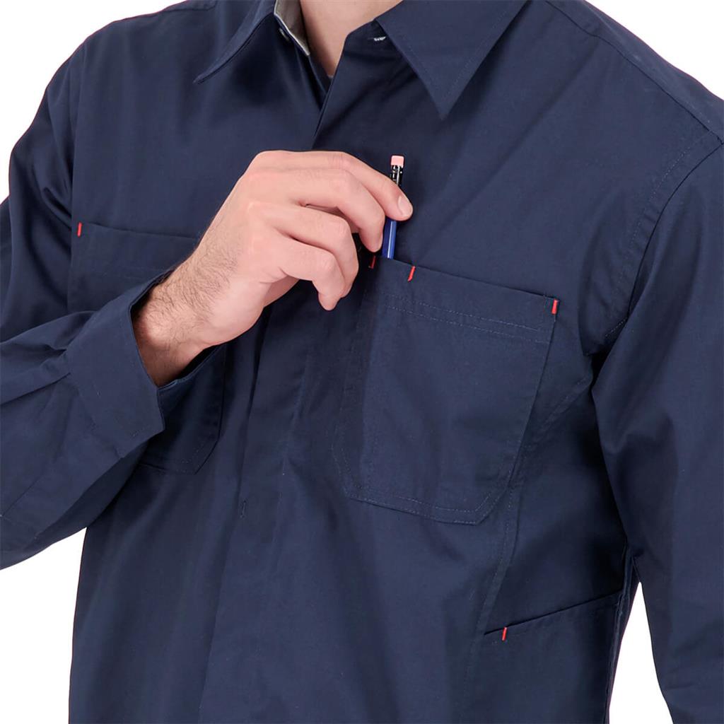 DuraDrive Men's VOLT RED LABEL Twill Long Sleeve Work Shirt