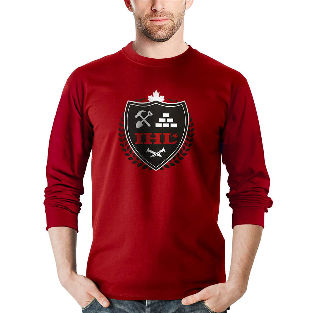 IHL Men's ELITE Red Long Sleeve T-Shirt