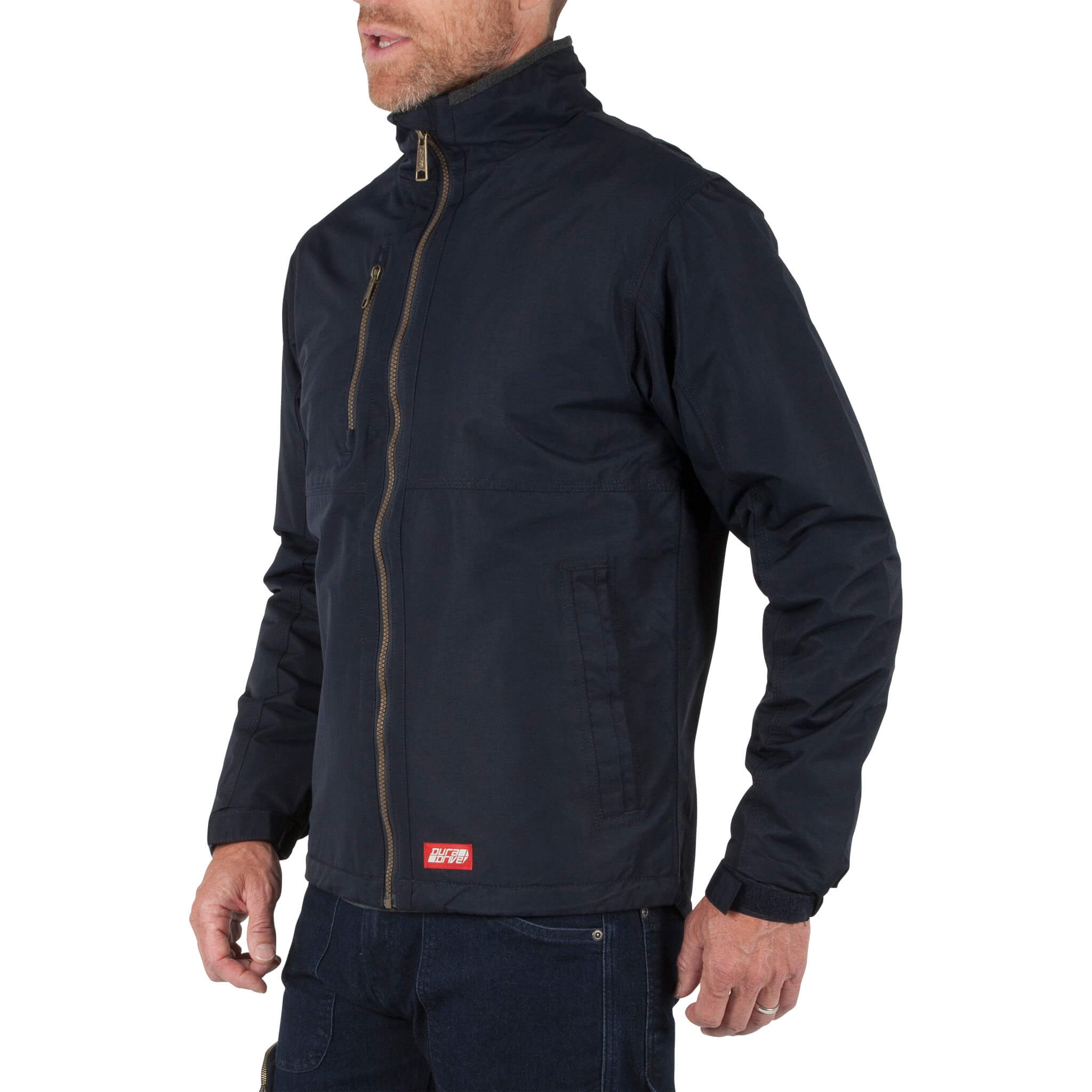 DuraDrive Men's URBAN RED LABEL Navy Waterproof Fleece Lined Jacket