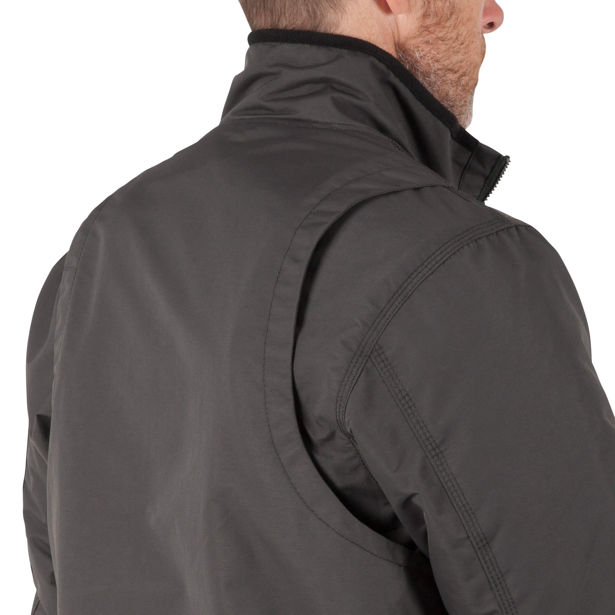 DuraDrive Men's URBAN RED LABEL Grey Waterproof Fleece Lined Jacket